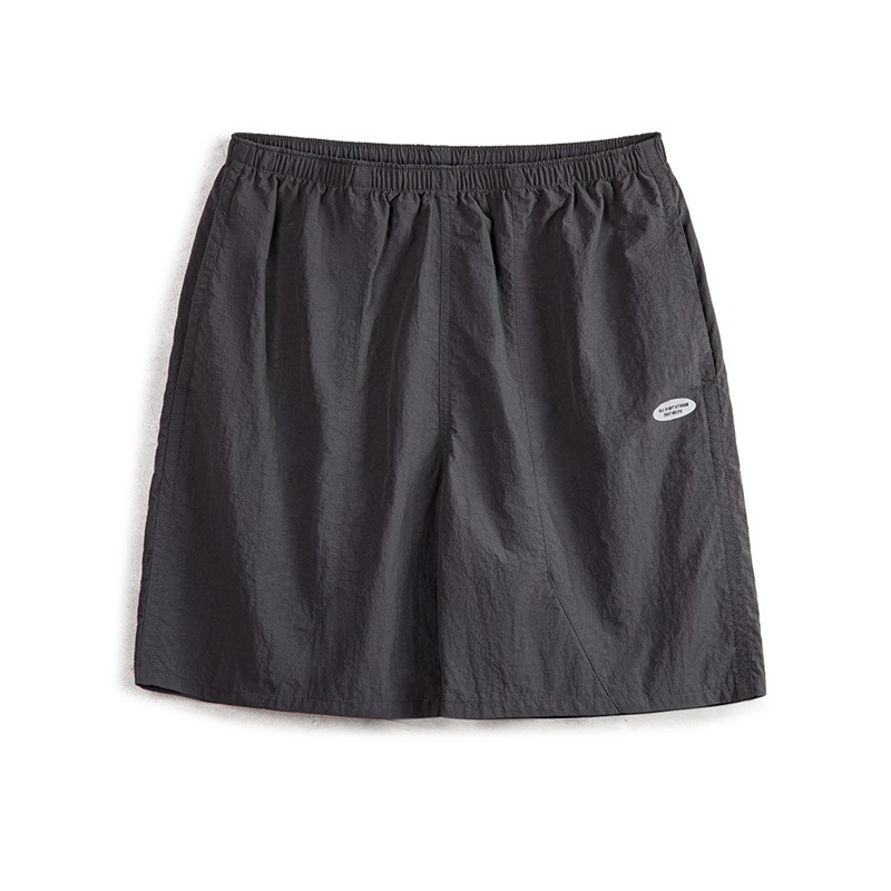 美式休閑尼龍速干褶皺短褲戶外運動薄款直筒五分褲男夏-Retro's Wear