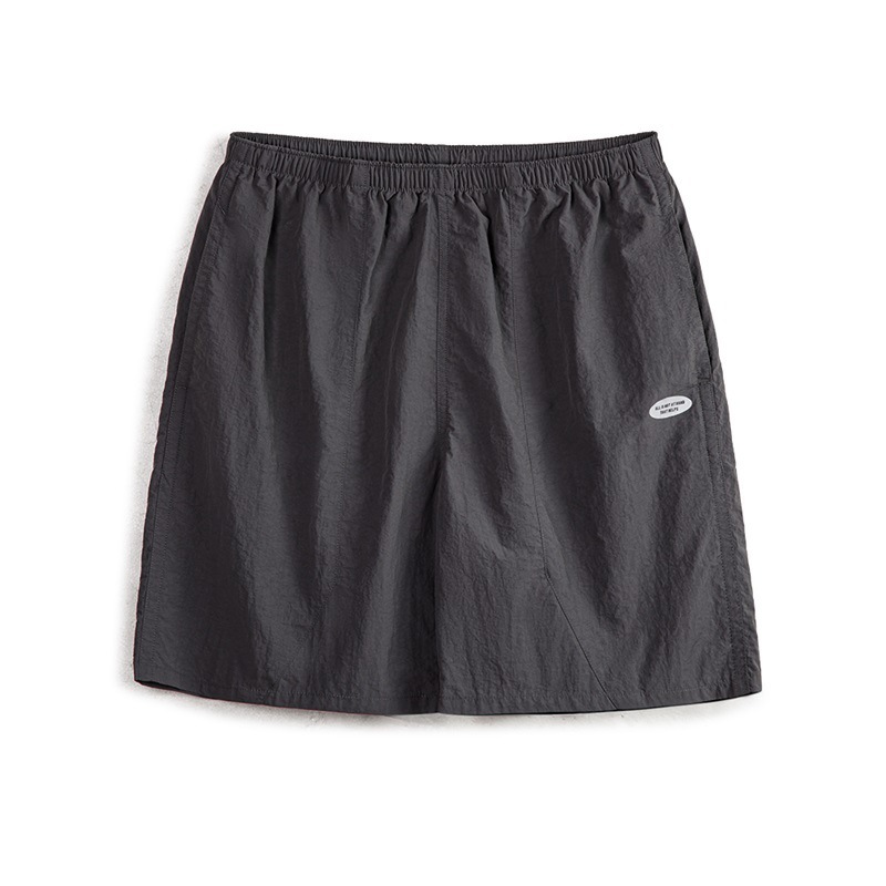 美式休閑尼龍速干褶皺短褲戶外運動薄款直筒五分褲男夏-Retro's Wear