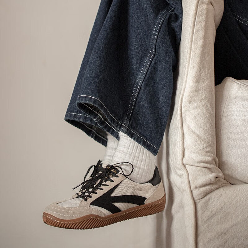 奧林匹亞復古運動鞋男夏季新款低幫休閒鞋情侶百搭小白鞋-Retro's Wear