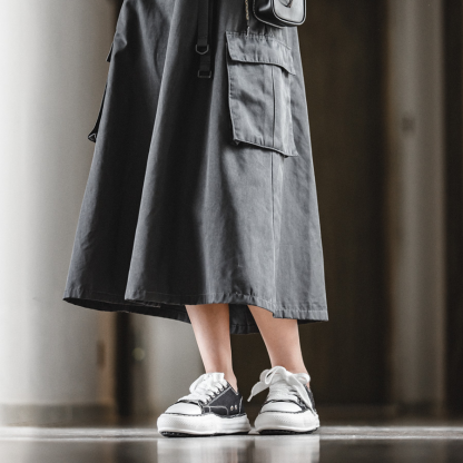 地心引力Gravity秋季帆布鞋潮流百搭溶解鞋休閒小眾板鞋-Retro's Wear