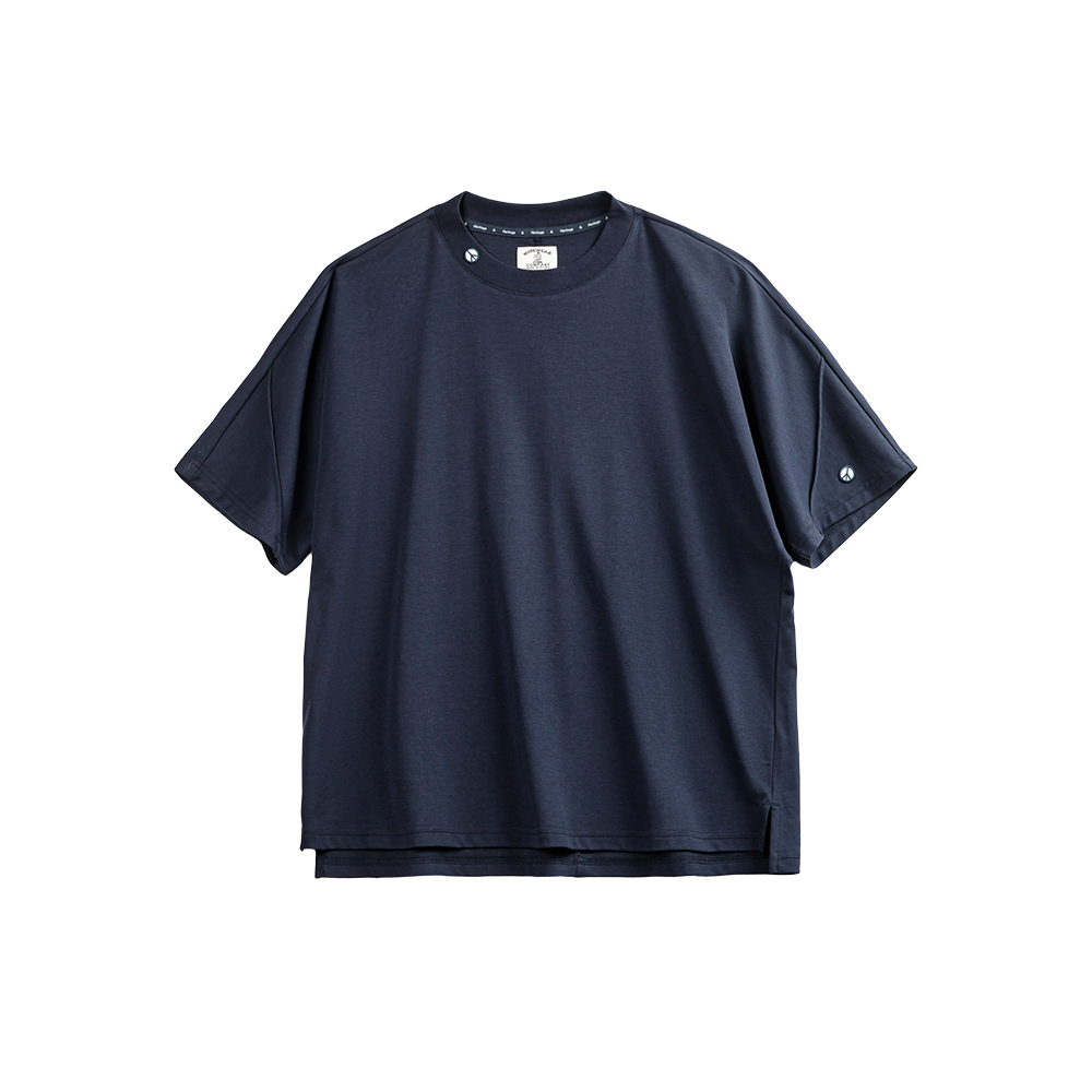 美式休閒3A抗菌速乾短袖T恤運動透氣廓形反戰打底衫男夏-Retro's Wear