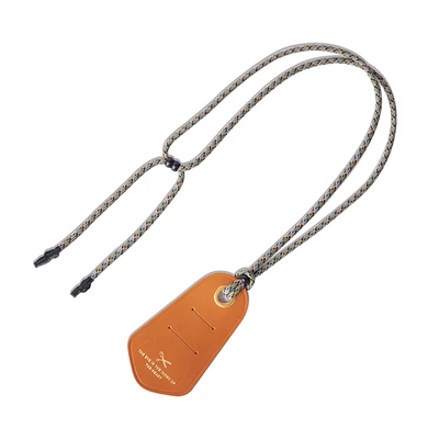 美式防丟防滑便攜眼鏡墨鏡掛繩頭層牛皮阿美哢嘰項鍊-Retro's Wear