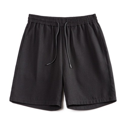 美式復古廓形華夫格短褲寬鬆直筒薄款透氣五分籃球褲男夏-Retro's Wear