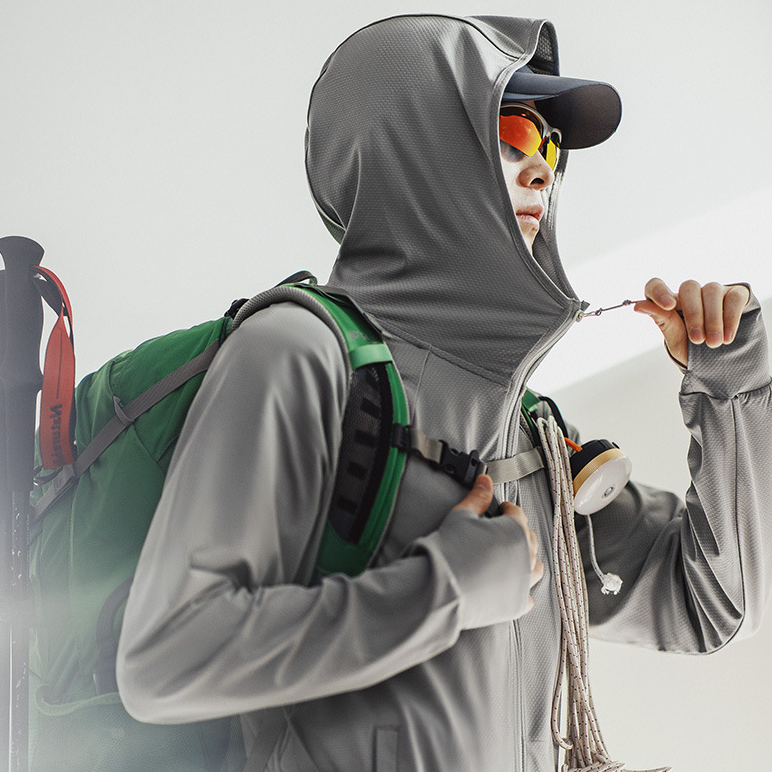 UPF50 輕薄款透氣防曬衣運動戶外防紫外線釣魚防曬服男夏-Retro's Wear