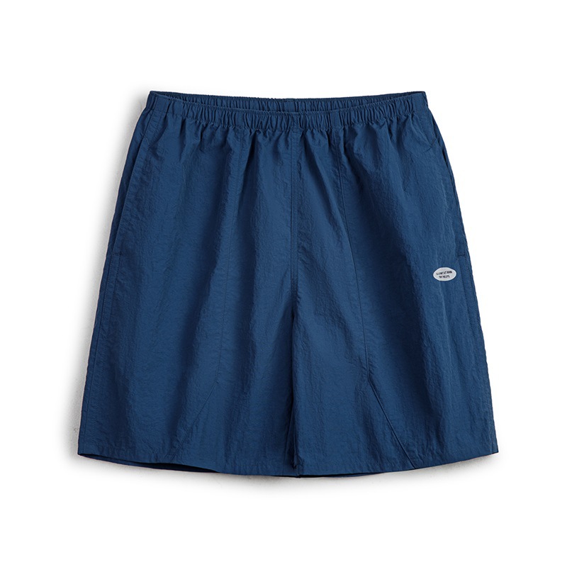 美式休閑尼龍速干褶皺短褲戶外運動薄款直筒五分褲男夏-Retro's Wear