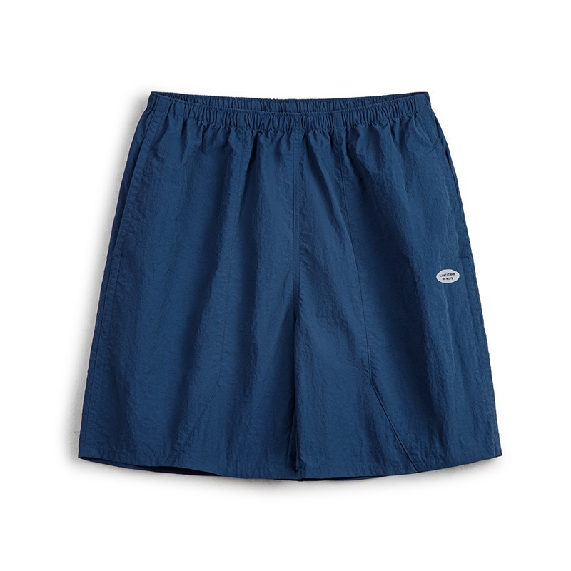 美式休閑尼龍速干褶皺短褲戶外運動薄款直筒五分褲男夏-Retro's Wear