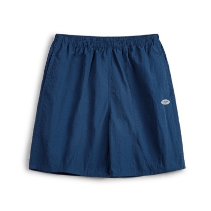 美式休閑尼龍速干褶皺短褲戶外運動薄款直筒五分褲男夏-Retro's Wear