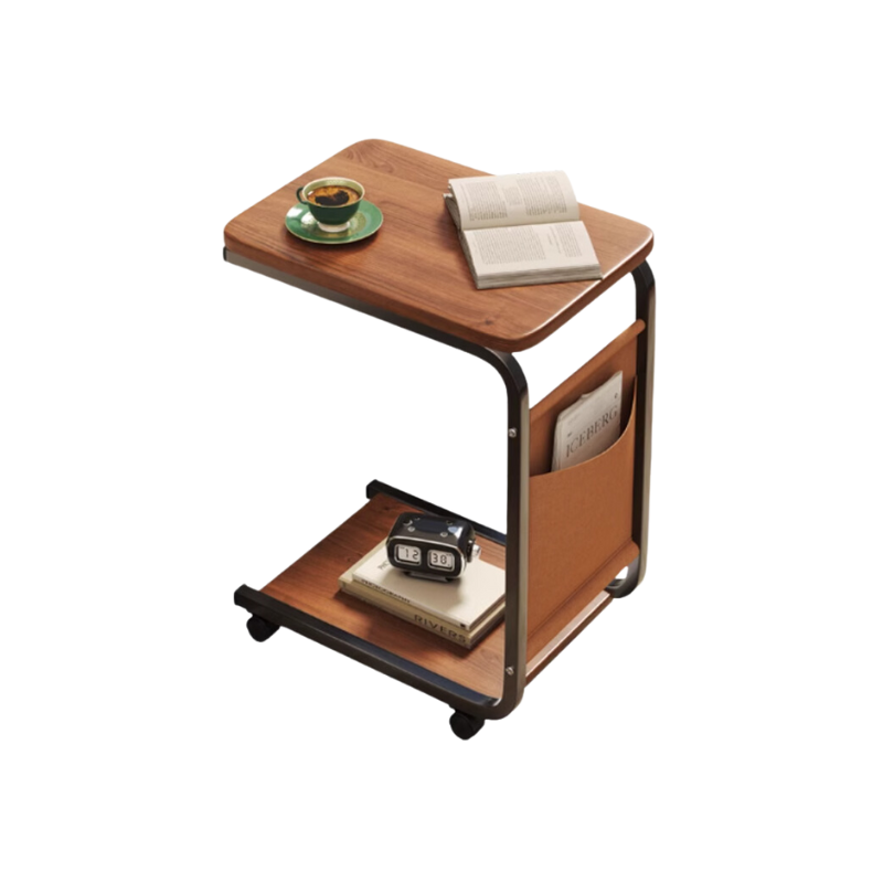 Movable laptop table small coffee table / shelf trolley / sofa side table