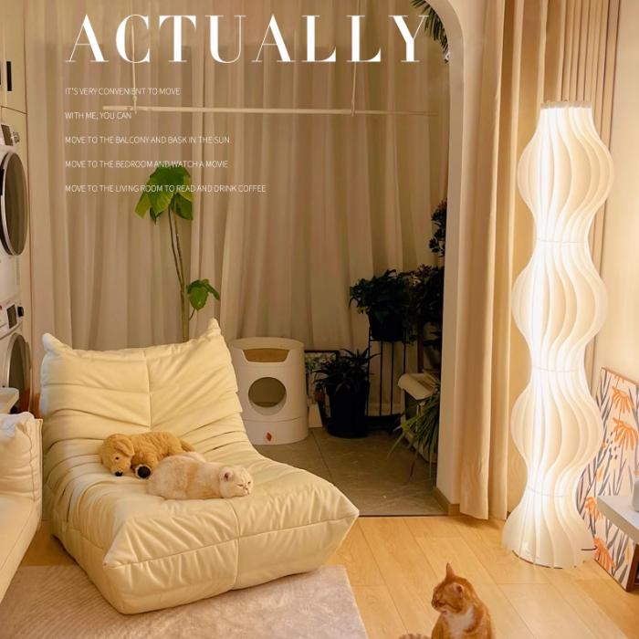 Curve Modern Armless Lounge Bean Bag Chair, Lazy Floor Sofa, Lounger