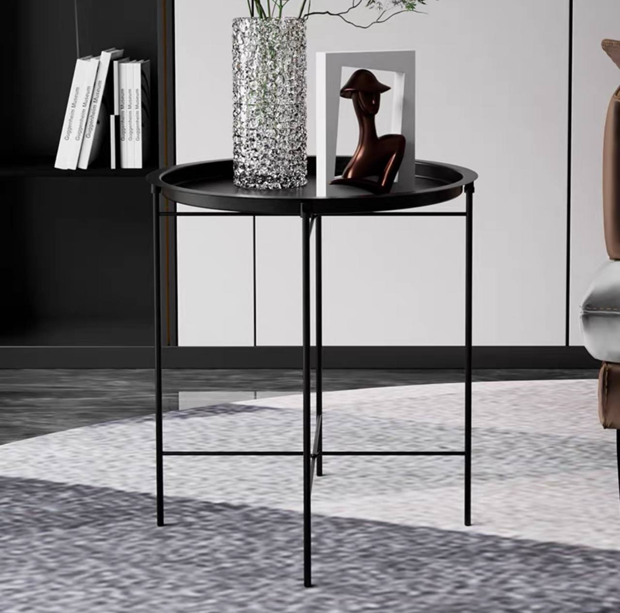 Contemporary Metal Accent Coffee Table