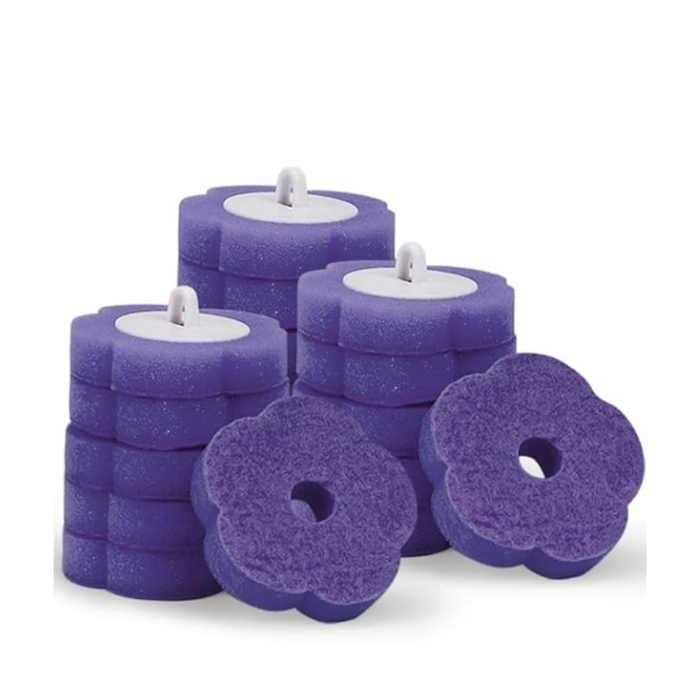 Disposable Scented Fragrance Toilet Brush, Toilet Bowl Cleaner Set with Storage Caddy with Refill Heads for Bathroom Cleaning