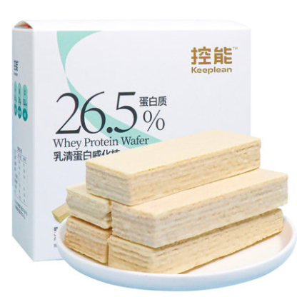 dgi控能乳清蛋白威化棒奶香味360g*1盒健身代餐休闲食品零食小吃