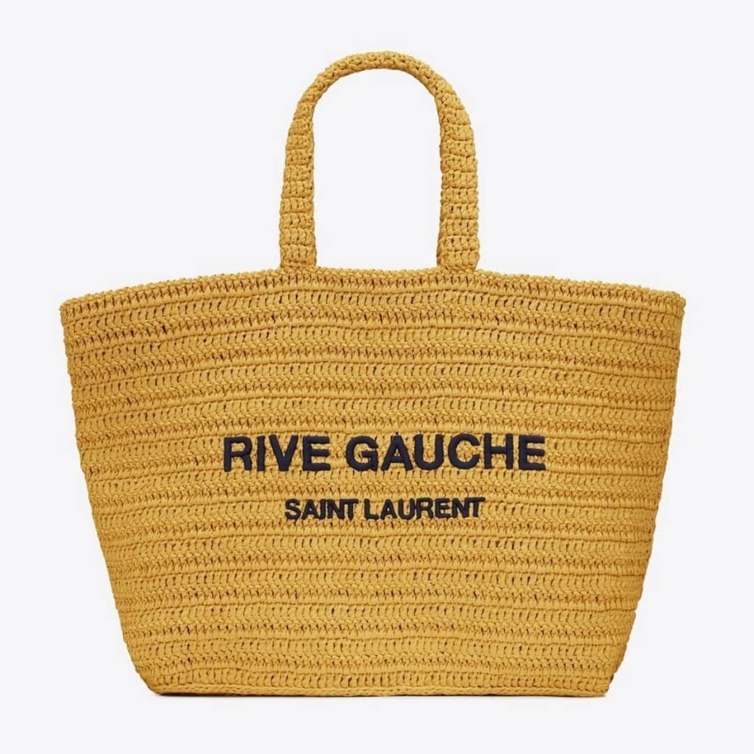【Saint Laurent】 🔥Vivi雑誌掲載❤️藤井 サチ、東原亜希さんが推す！Raffia リヴ・ゴーシュトートバッグ
