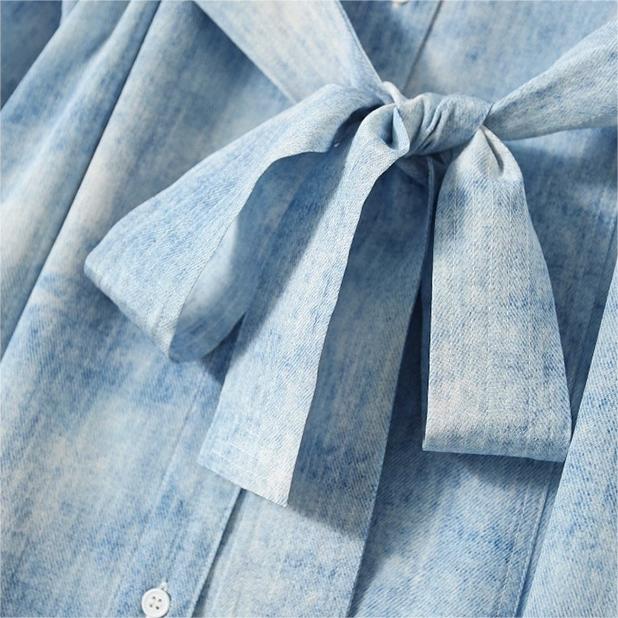 氣質暈染印花中長連身裙