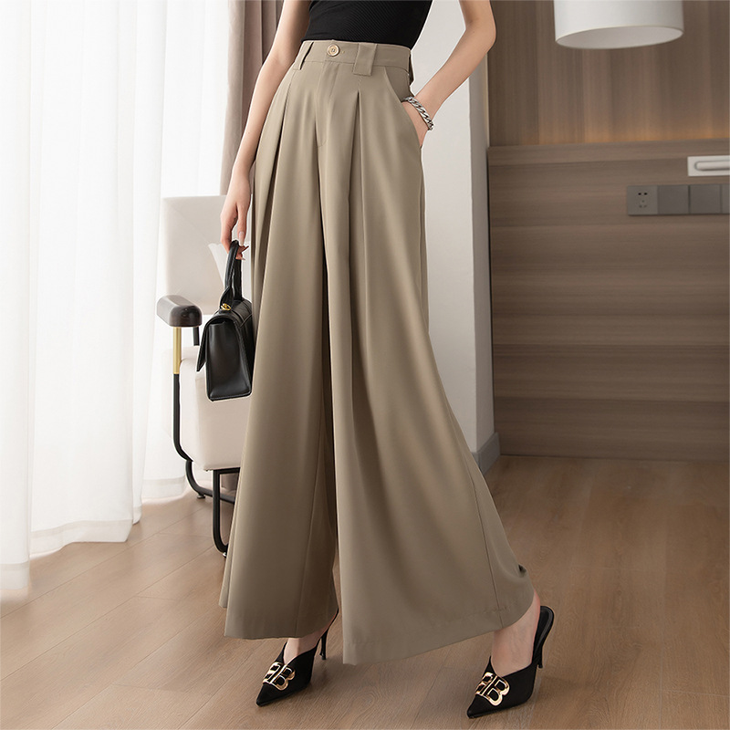 氣質高腰垂感西裝寬褲