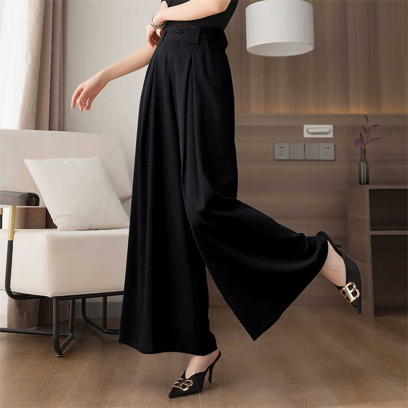 氣質高腰垂感西裝寬褲