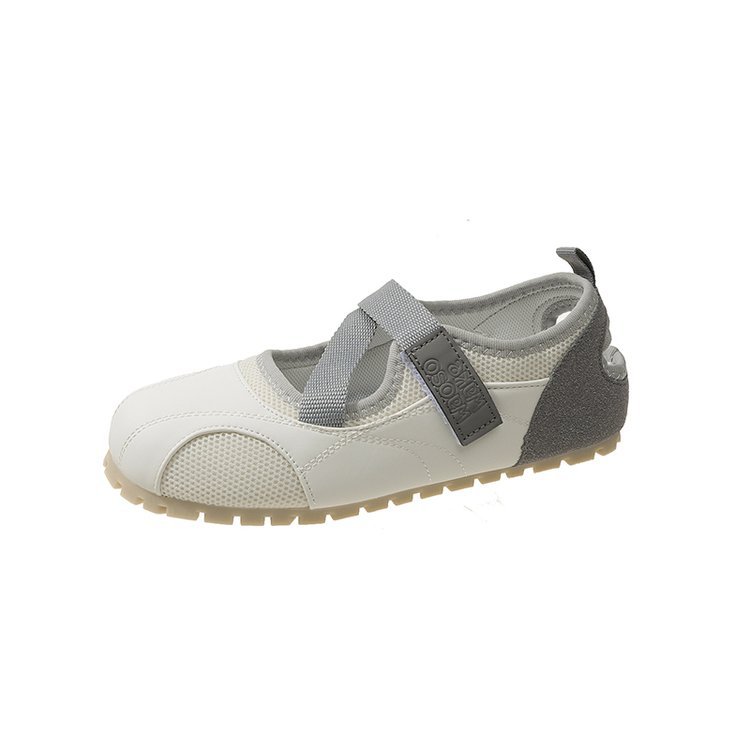 韓版撞色魔鬼氈泡芙單鞋