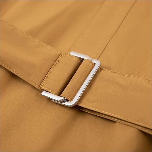 簡約純色繫帶襯衫連身裙