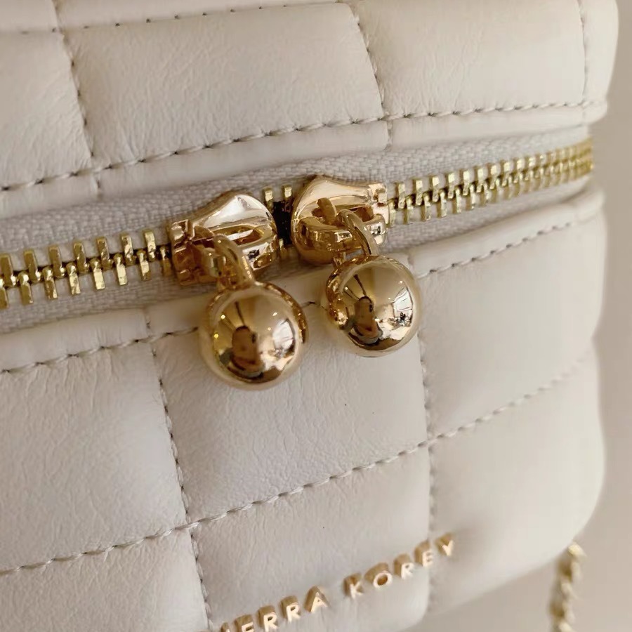 時尚拼接鏈條單肩斜背包