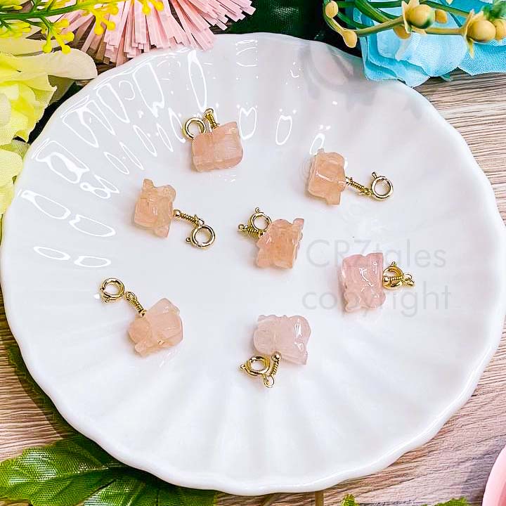 <<SG Seller>> CRZtales Morganite Bunny Charmie #CRZcharmie