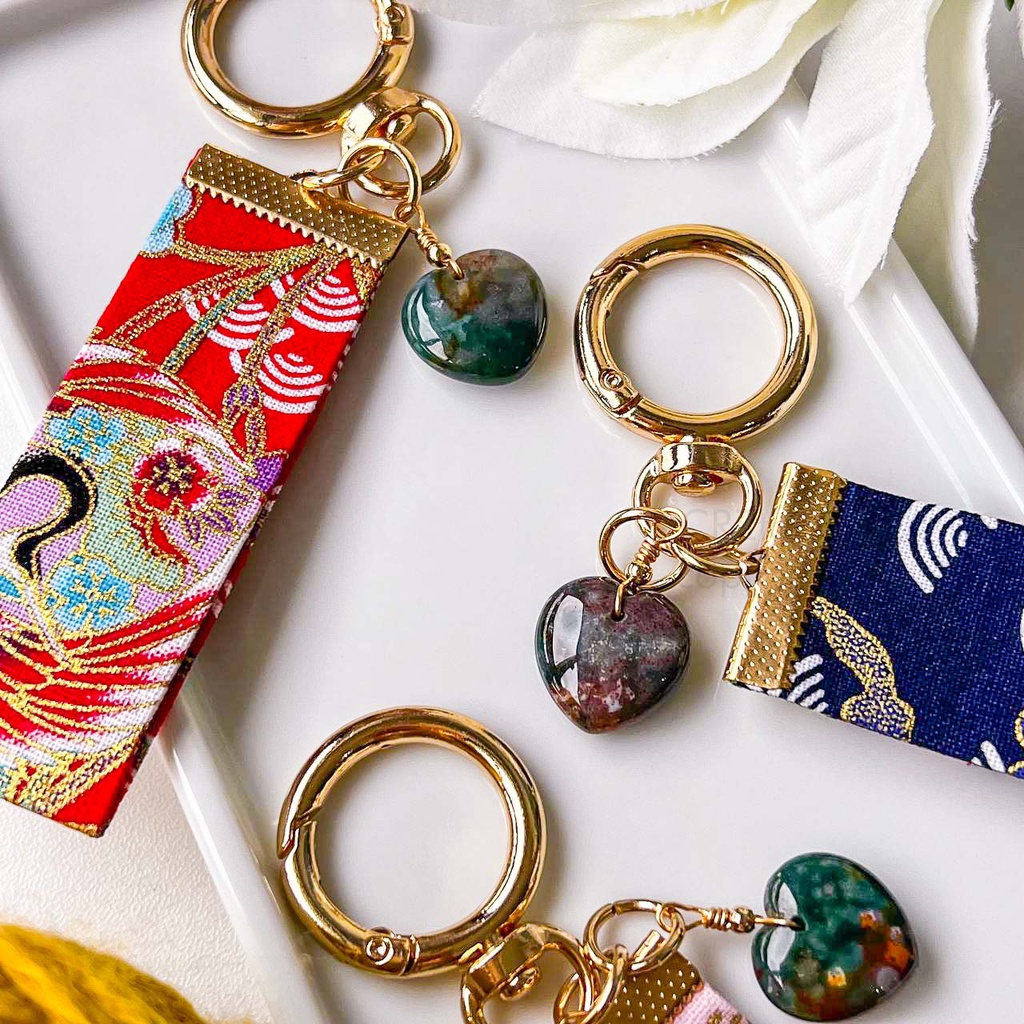 <<SG Seller>> CRZtales Ocean Jasper Heart CRZFabChain #CRZFabChains