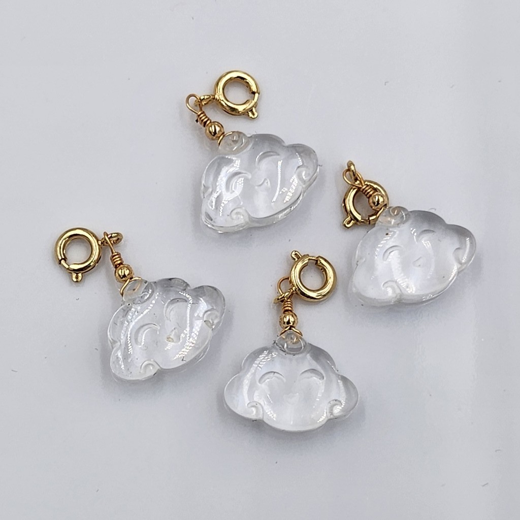<<SG Seller>> CRZtales Clear Quartz Cloud Charmie #CRZcharmie