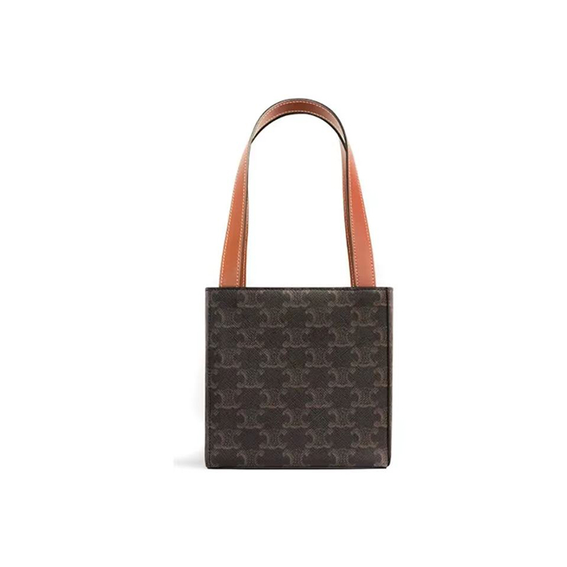 【CELINE】セリーヌ Triomphe 凱旋門 カーフレザー立体ハンドショルダーバッグ