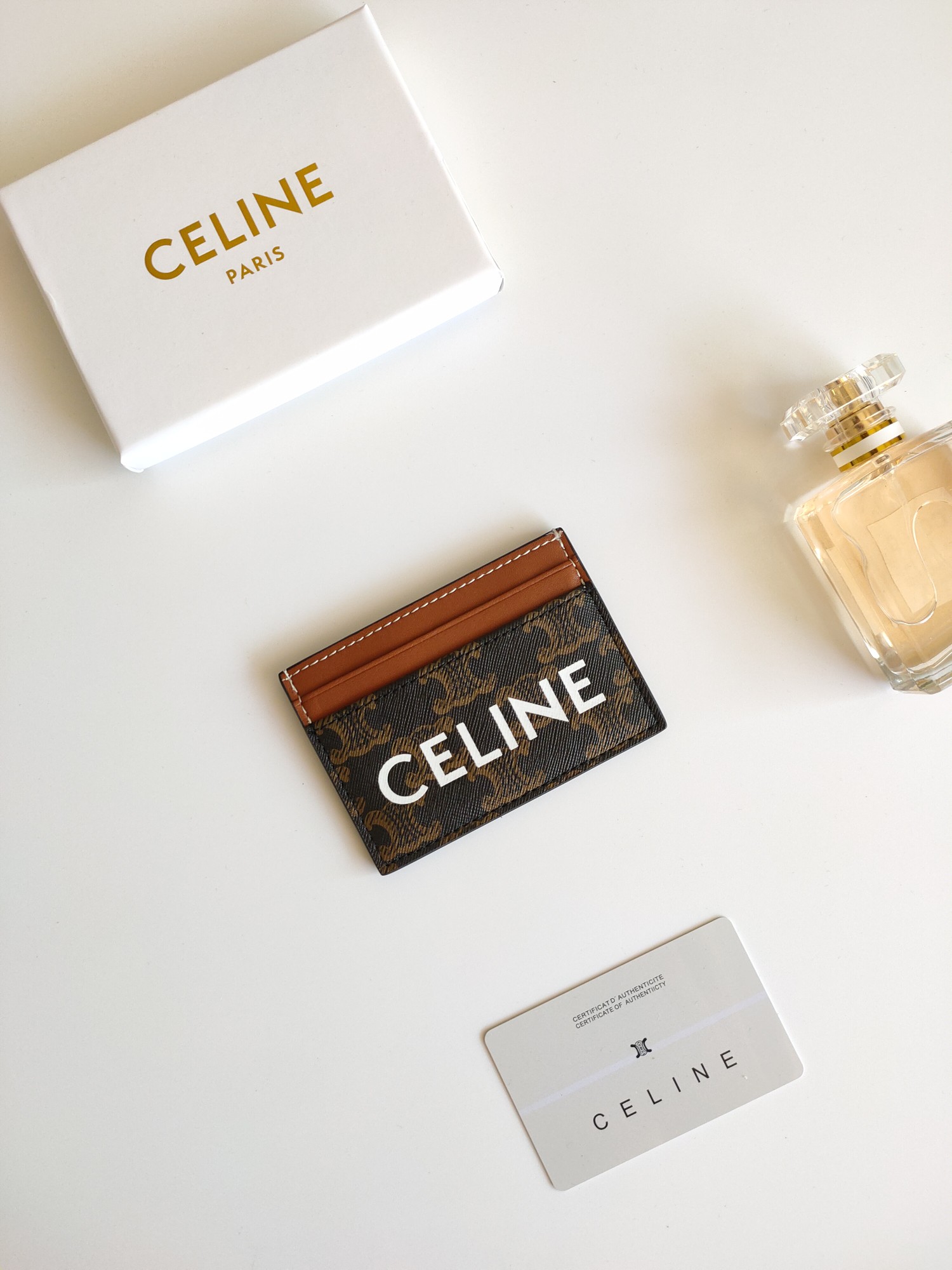 CELINE セリーヌ プリントロゴ入りパスケース-BUYMA