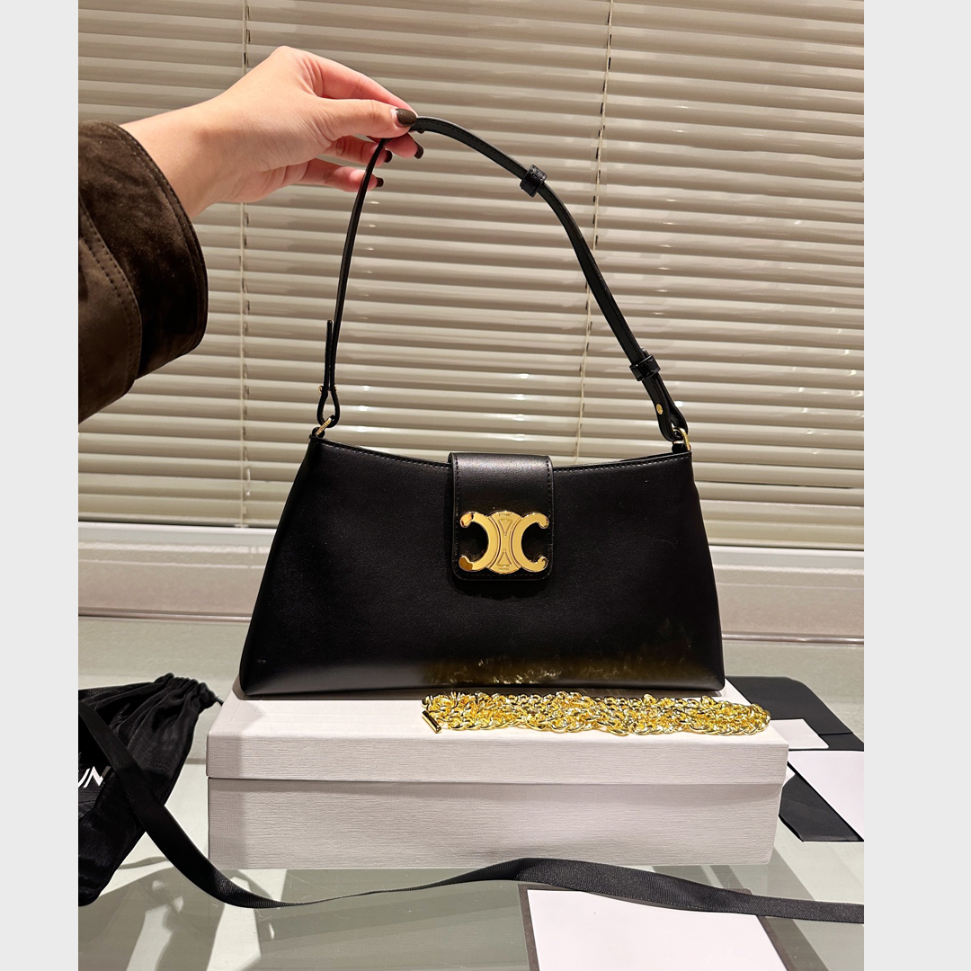 新作CELINEアポリーヌミディアムモデルソフトカーフスキンバッグ