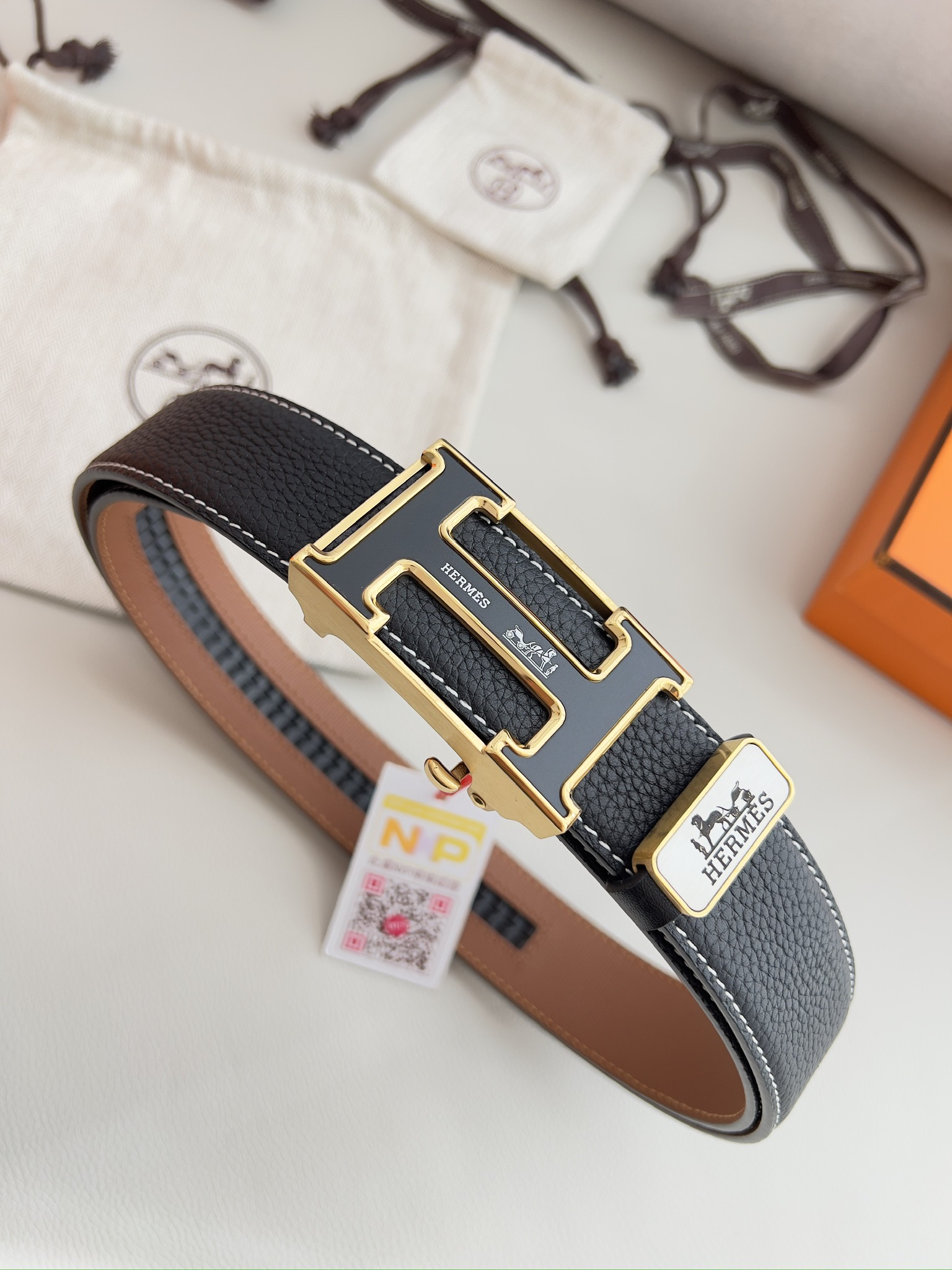 【Hermès】(エルメス) 3.5cmベルト メンズ