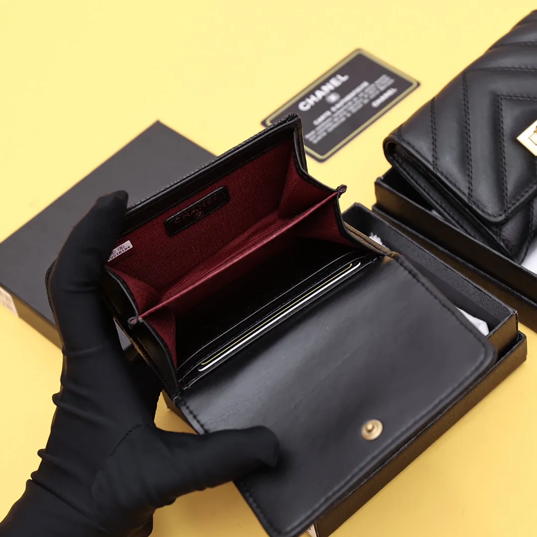 【-chanel】シャネル クラシック小さなフラップ財布【財布】