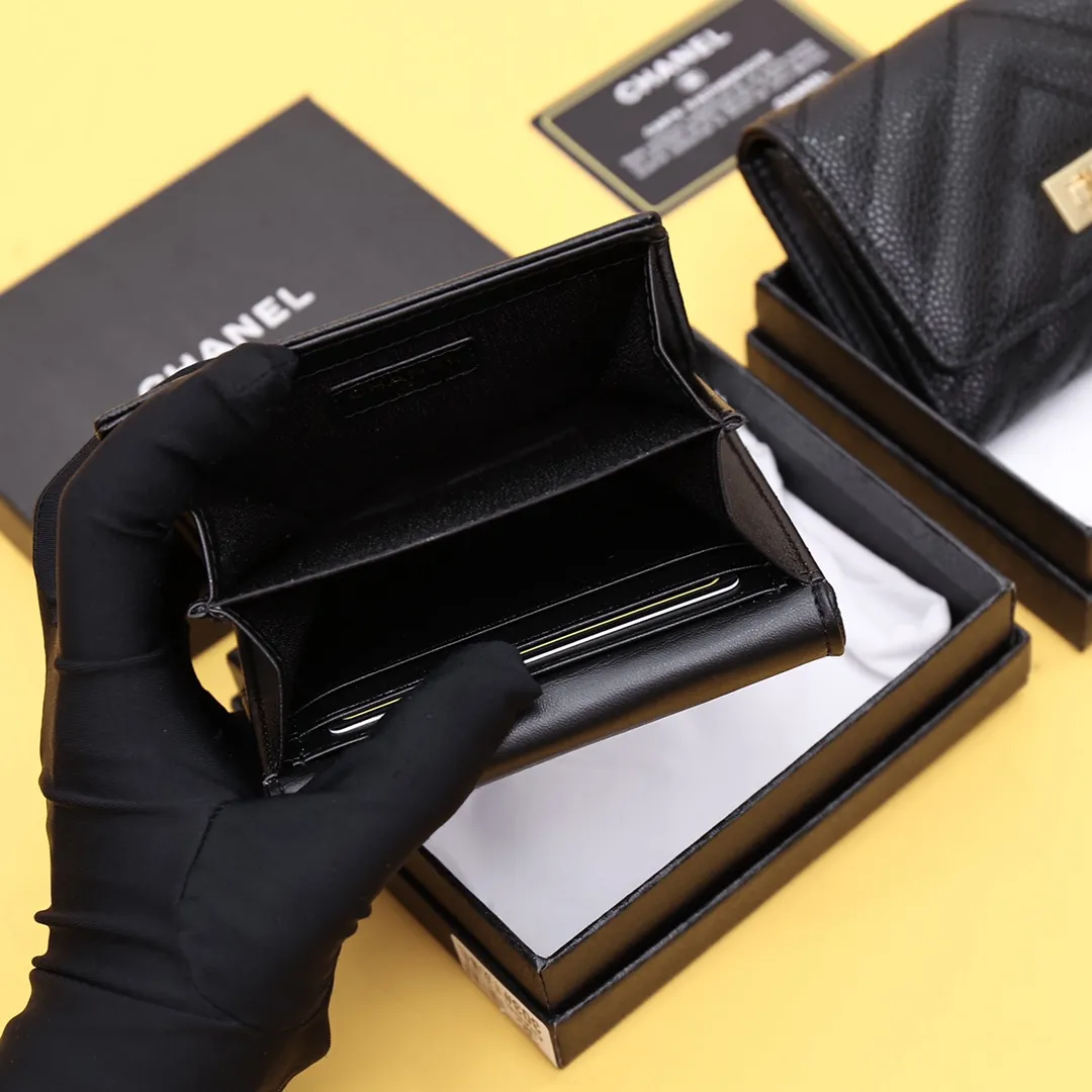 【-chanel】シャネル クラシック小さなフラップ財布【財布】