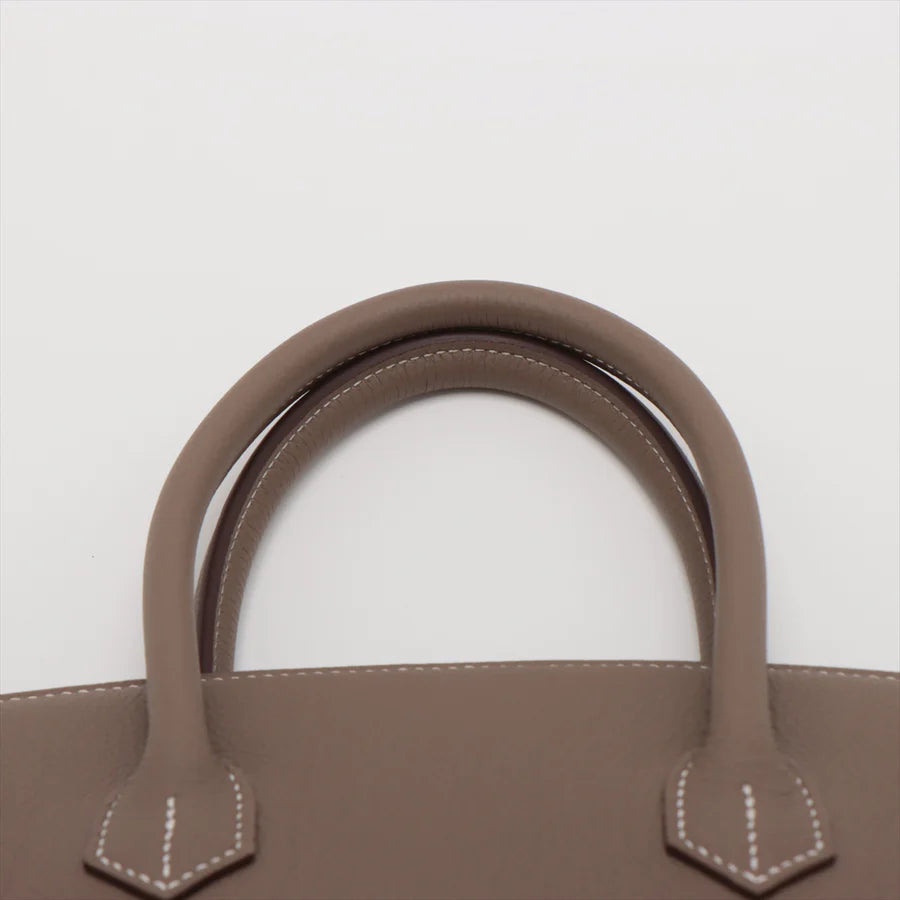 哈【HERMES   公式旗艦店】ハンドバッグエルメス バーキン35 トゴ エトゥープ シルバー金具