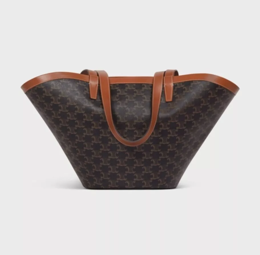 【CELINE】セリーヌ ミディアムバシネットバッグ トリオンフ  ブラック