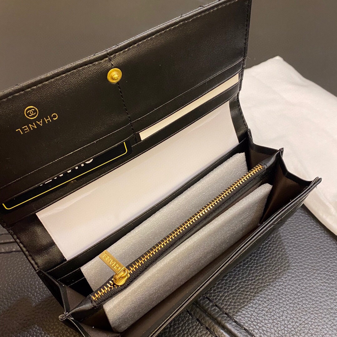 【CHANEL】 シャネル【長財布】ロングフラップウォレット