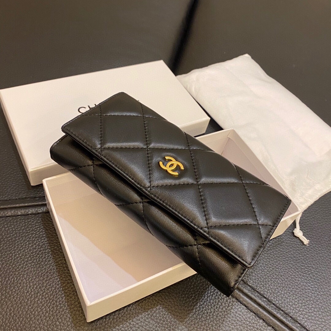 【CHANEL】 シャネル【長財布】ロングフラップウォレット