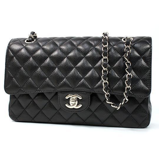 【CHANEL】マトラッセ25Wフラップチェーンショルダーバッグ A01112 キャビアスキン