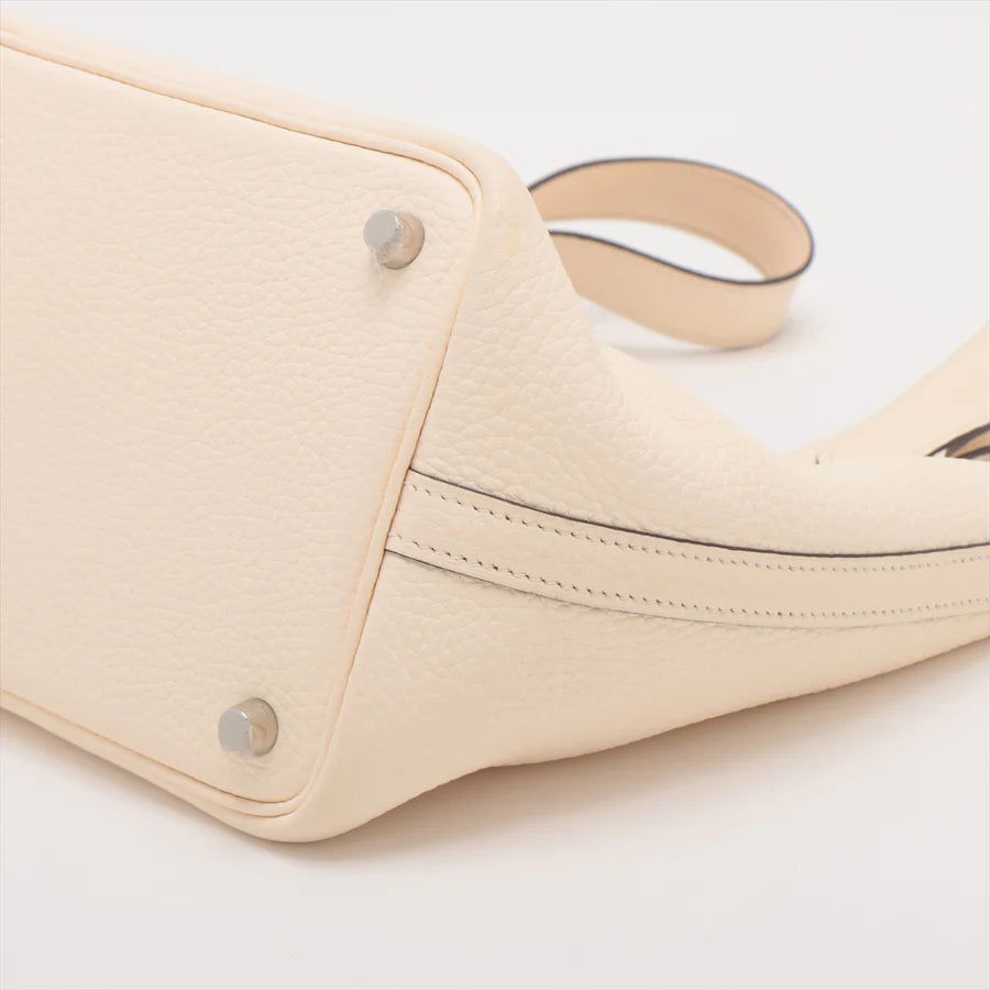 哈【HERMES   公式旗艦店】ハンドバッグエルメス ピコタンロックPM トリヨンクレマンス ナタ シルバー金具