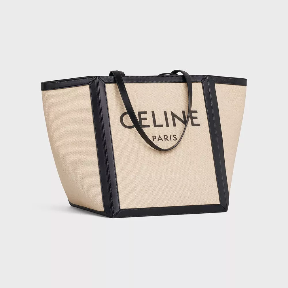 【CELINE】セリーヌ 22年春夏新作 カバ ラージスクエア キャンバス トートバッグ