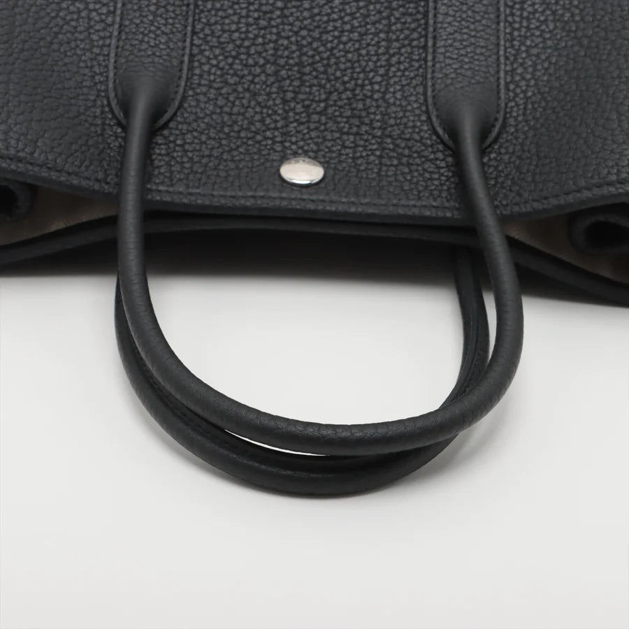 哈【HERMES   公式旗艦店】ハンドバッグエルメス ガーデンパーティTPM カントリー ブラック シルバー金具