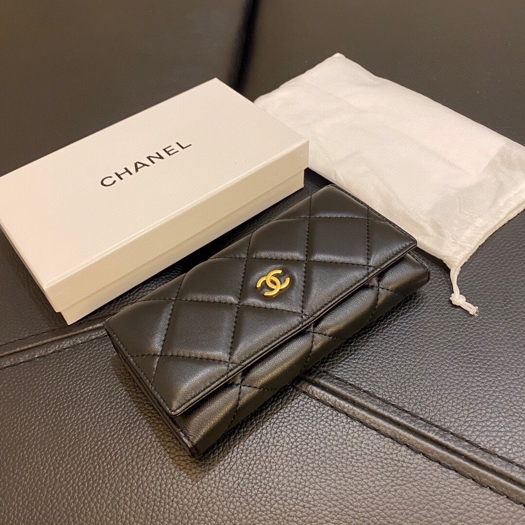 【CHANEL】 シャネル【長財布】ロングフラップウォレット