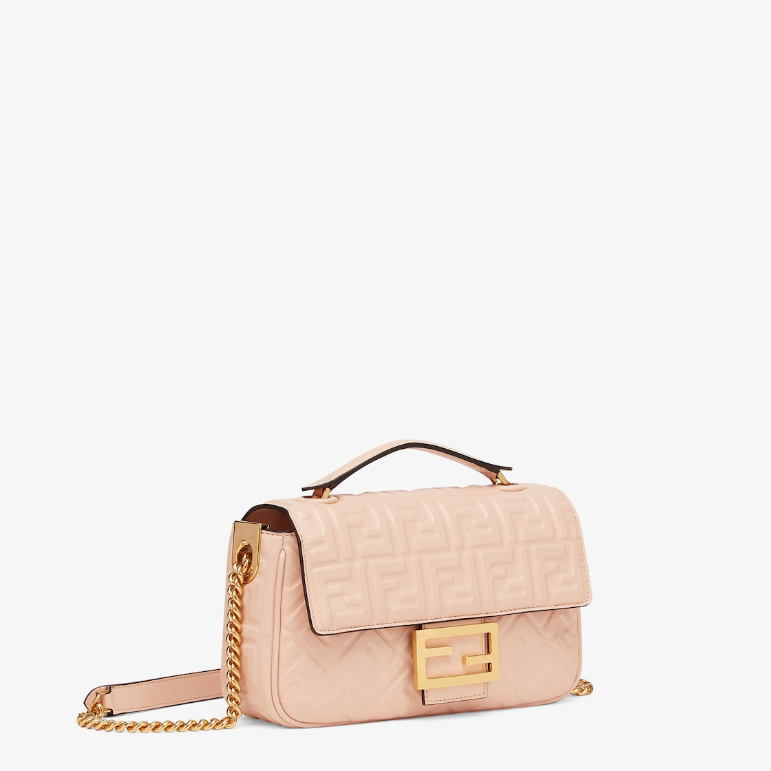 哈【FENDI  公式旗艦店】フェンディ 斜めがけバッグバゲット チェーン ミディ