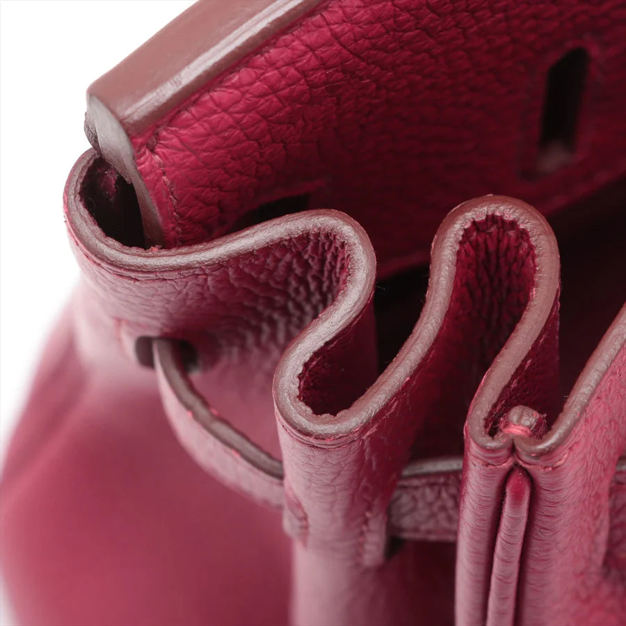 哈【HERMES   公式旗艦店】ハンドバッグエルメス バーキン30 トゴ ルビー シルバー金具