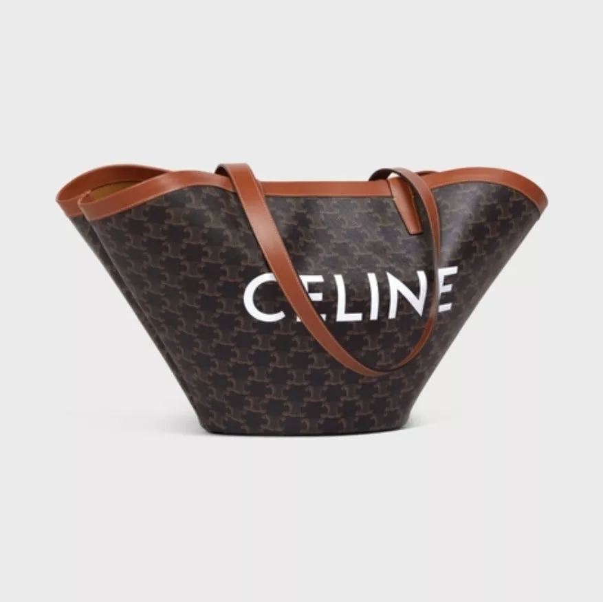 【CELINE】セリーヌ ミディアムバシネットバッグ トリオンフ  ブラック