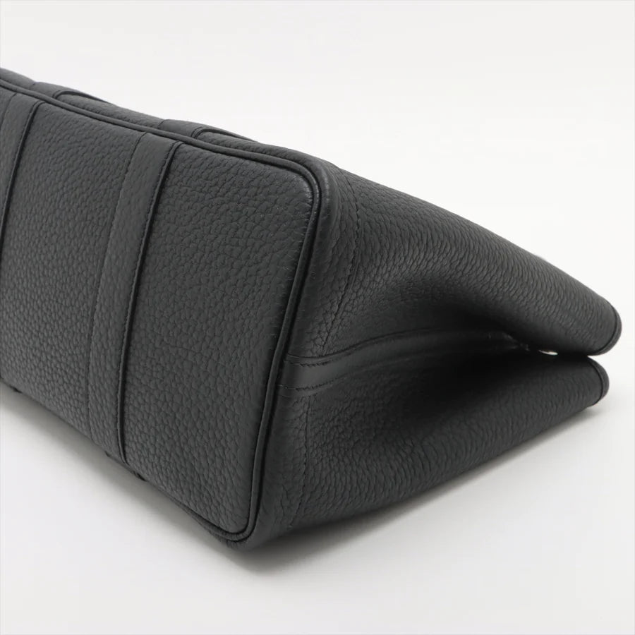 哈【HERMES   公式旗艦店】ハンドバッグエルメス ガーデンパーティTPM カントリー ブラック シルバー金具