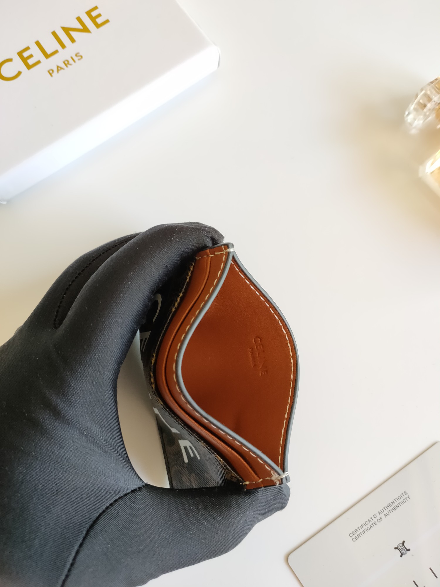 CELINE セリーヌ プリントロゴ入りパスケース-BUYMA