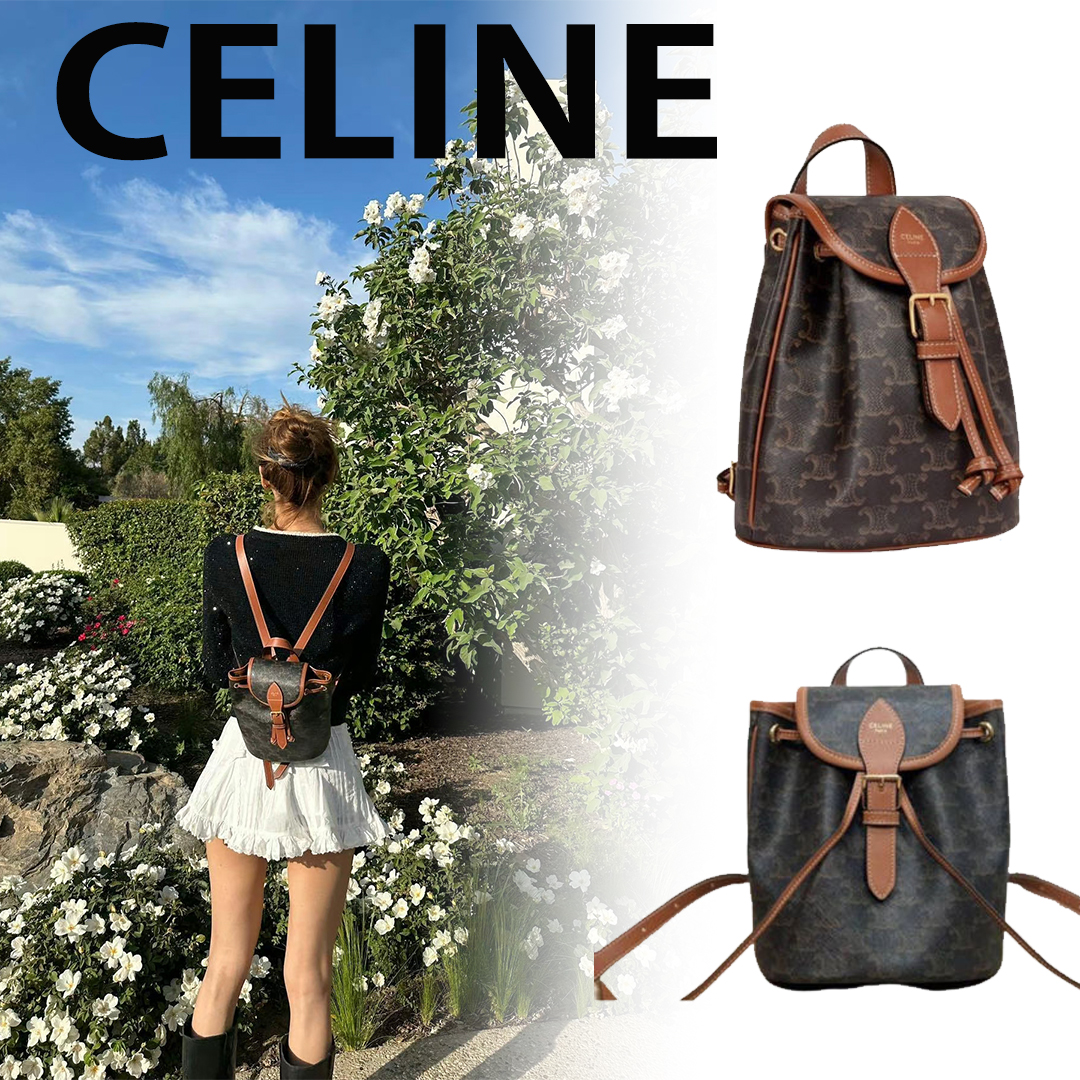 CELINE【入手困難】MINI BACKPACK FOLCO☆ トリオンフキャンバス
