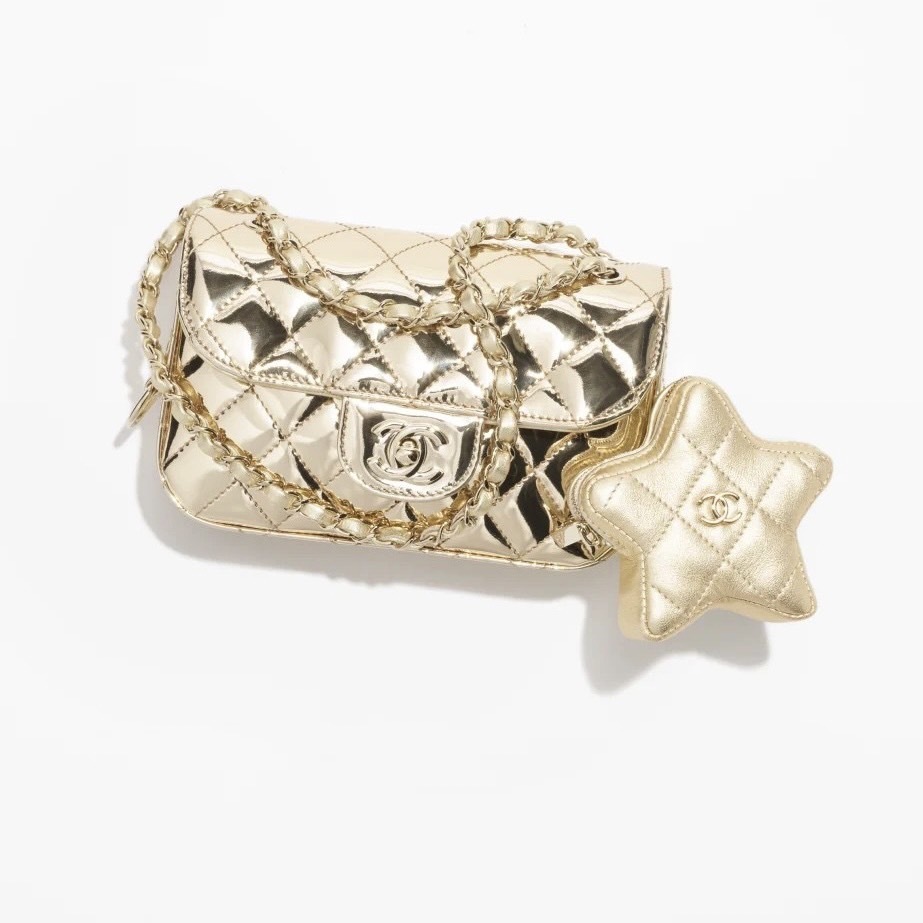 2024 Cruise CHANEL ミニフラップバッグ＆スターコインケース付