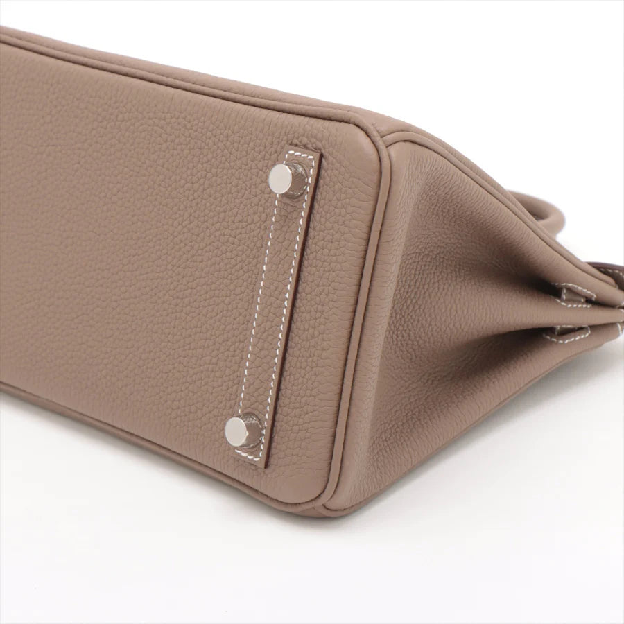 哈【HERMES   公式旗艦店】ハンドバッグエルメス バーキン25 トゴ エトゥープ シルバー金具