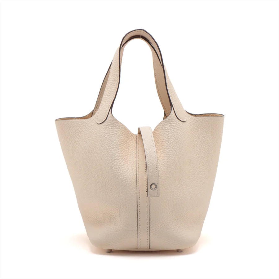 哈【HERMES   公式旗艦店】ハンドバッグエルメス ピコタンロックPM トリヨンクレマンス ナタ シルバー金具